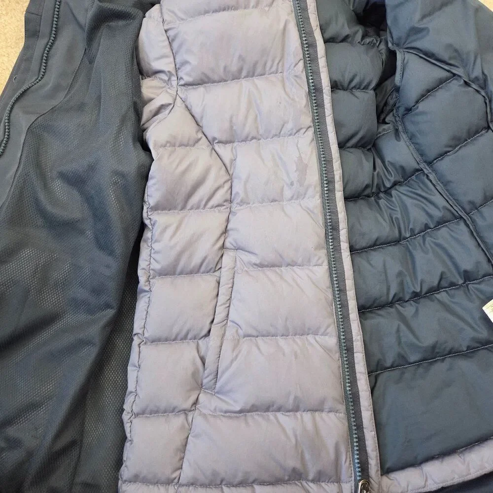 Patagonia Girls Tres 3 in 1 Parka Coat Size S / 8 Navy Blue Down Fill Winter Kid